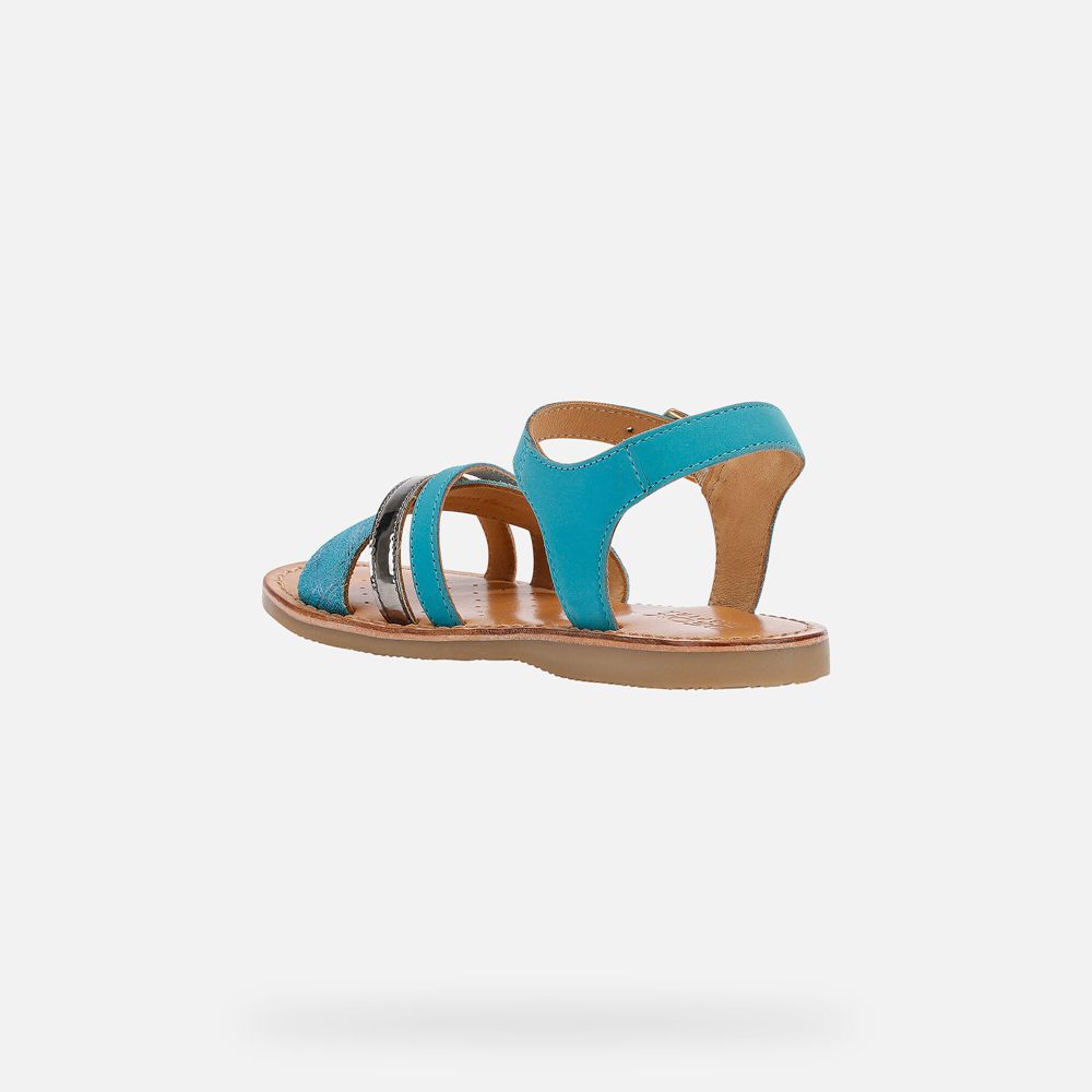 Sandales Geox Eolie - Turquoise - Fille 974536-SOC